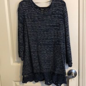Style & Co lightweight blue sweater